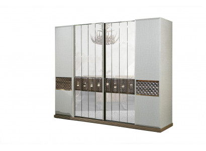 Wardrobe Wood Closet Bedroom Furniture Design Cabinets Gray Italy