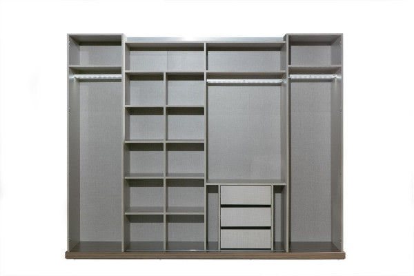 Wardrobe Wood Closet Bedroom Furniture Design Cabinets Gray Italy