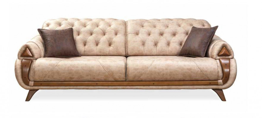 3-seater sofa leather three-seater upholstery design living room furniture