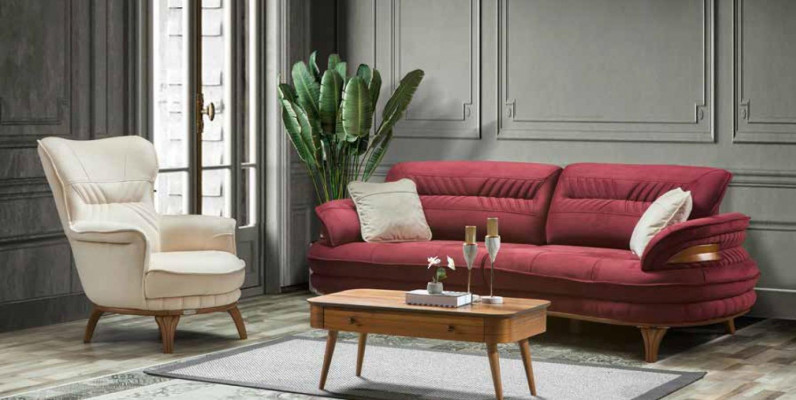 Chair luxury design textile living room classic style lounge furniture