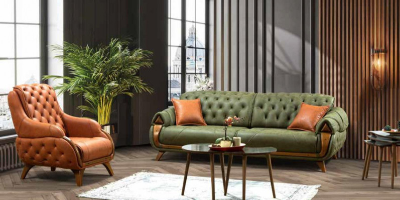 Armchair Seat Modern Design Living Room Upholstered Single Seater Relax Style