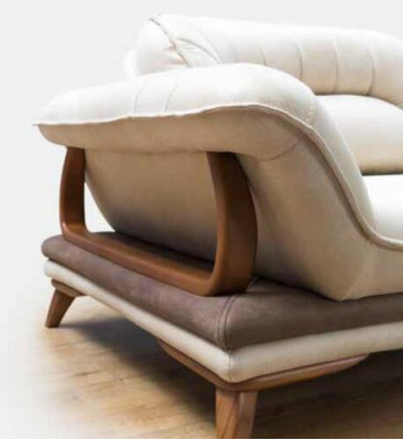 Living room textile L-shaped sofas white corner sofa upholstered furniture corner suite