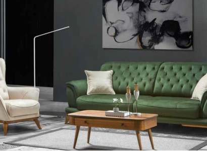 Sofa 3-seater classic upholstered sofas three-seater textile living room