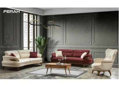 Group sofa set 3+3+1 seater luxury sofa armchair sofa fabric set