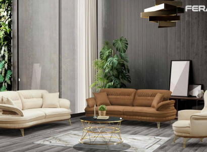 Luxury Sofa Set 3+3+1 Seater Three-Seater Sofa Sofas Armchair Design