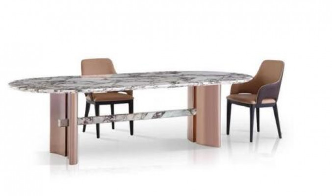 Dining room furniture stainless steel oval dining table table design tables luxury furniture