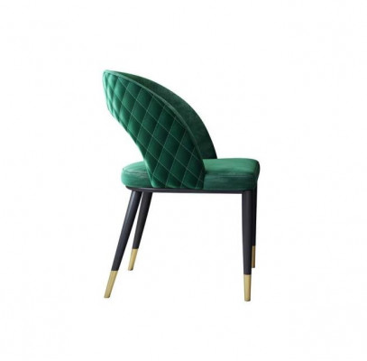 Dining room chairs living room green stylish chair with wooden legs modern