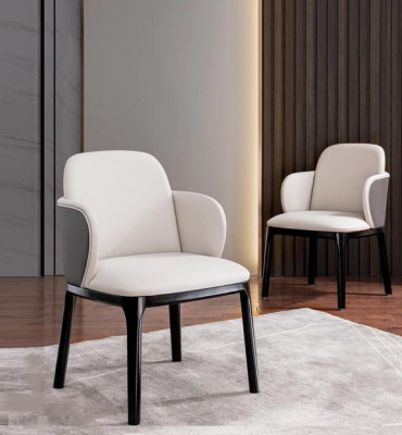 Dining room chairs living room luxurious stylish chair with wooden legs new