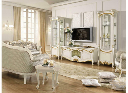 Classic Living Room Wall Cabinet Sideboard TV Stand Shelf Walls Closet 3-piece.