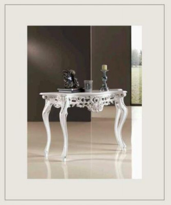 Designer luxury console table consoles wooden design silver classical new