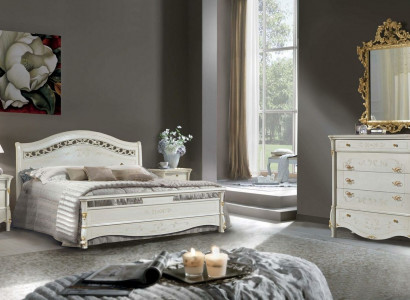 Classic bed double bed beds bedroom wood Italian furniture