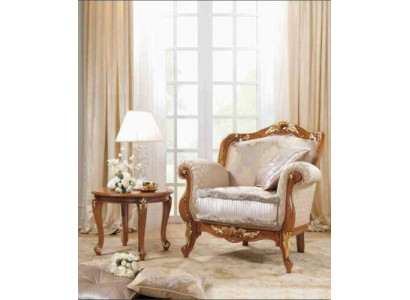 Textile Armchair 1-Seater Sofa Upholstered Sofas Design Luxury Classic Baroque Rococo
