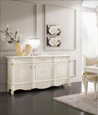 XXL Buffet Sideboard Sideboards Cabinet Baroque Rococo Sideboard Console Italian Furniture