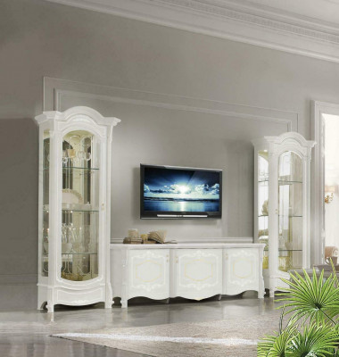 Italian Style Furniture - Living Room 3 Piece Set Living Room Display Cabinet rtv xlmoebel ®