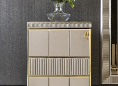 Dresser Beige Luxury Cabinet Elegant Dresser Style Modern Furniture Beautiful New