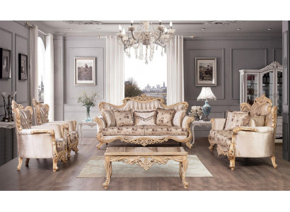 Sofa suite couch set sofa armchair upholstery furniture coffee table 5-piece new