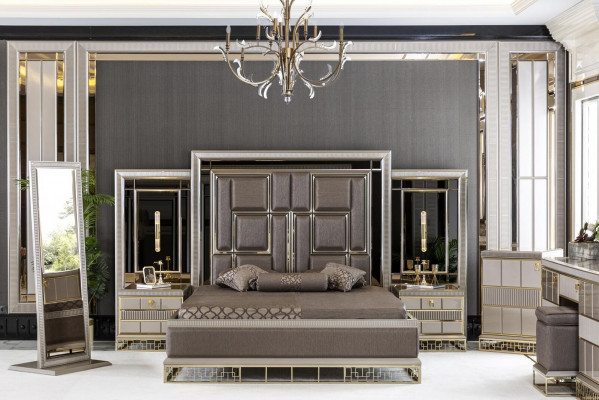 Full-length mirror beige bedroom mirror elegant designer furniture modern new