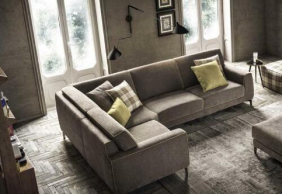 Italian corner sofa couch sofas corner set furniture fabric textile