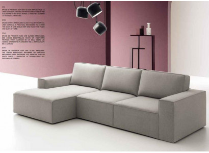 Italian corner sofa couch sofas set furniture fabric alfitalia