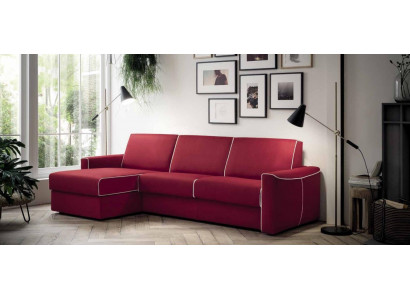 Modern design sectional sofa Focus fabric L-shaped living area couch Italian furniture