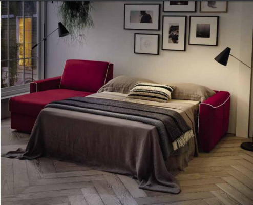 Modern design sectional sofa Focus fabric L-shaped living area couch Italian furniture