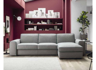 Modern luxury corner textile wood sofa L-shape alfitalia design upholstery living room
