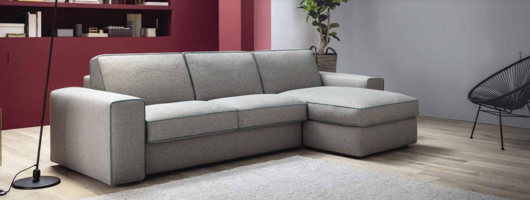 Modern luxury corner textile wood sofa L-shape alfitalia design upholstery living room