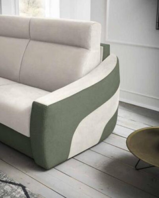 Designer sofa 2-seater fabric sofa sleeper sofa loveseater Italian furniture new