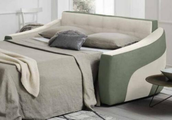 Designer sofa 2-seater fabric sofa sleeper sofa loveseater Italian furniture new