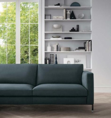 Leather sofa living area corner sofa XXL upholstered corner seat couch L-shape living room