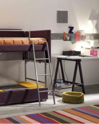 Sofa loft bed, couch bunk bed, beds, sofas, multifunctional couch, three-seater