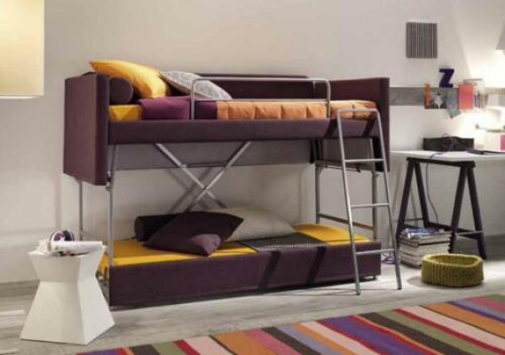 Sofa loft bed, couch bunk bed, beds, sofas, multifunctional couch, three-seater