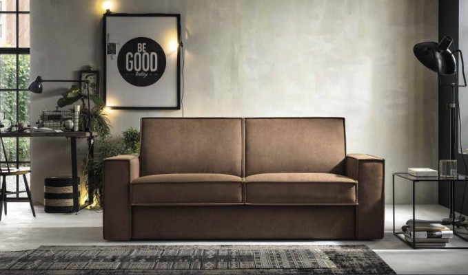 Sleeper Sofa 2-Seater Loveseat Textile Sofa Living Room Italian Furniture New