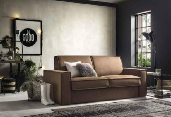 Sleeper Sofa 2-Seater Loveseat Textile Sofa Living Room Italian Furniture New