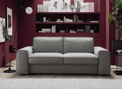 Three-seater couch upholstered design sofa modern 3-seater sofas room furniture gray seat