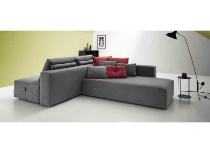Sofa L-shape fabric couch corner upholstered seat sofa living room modern alfitalia