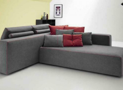 Sofa L-shape fabric couch corner upholstered seat sofa living room modern alfitalia
