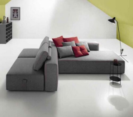 Sofa L-shape fabric couch corner upholstered seat sofa living room modern alfitalia