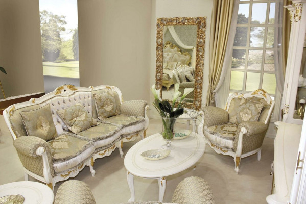 Classic design sofa set 3+1 seater set luxury sofas 2-piece set
