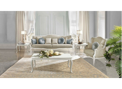 Baroque Rococo Sofa Set 3+2 Seater Set Sofas Upholstery Couches Textile Sofa New