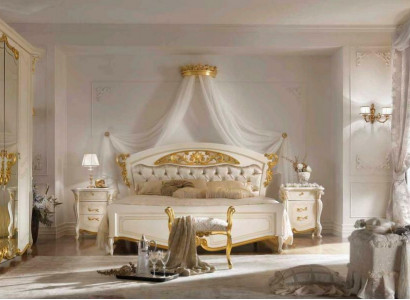 Wedding bed double marriage beds classic Italian style furniture baroque