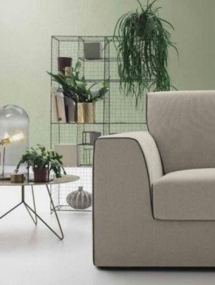 Gray couch sectional fabric corner sofa design textile sofa L-shape alfitalia new