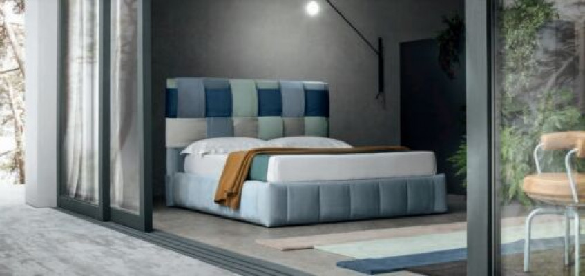 Modern luxury upholstered textile beds high-quality bedroom Italian furniture