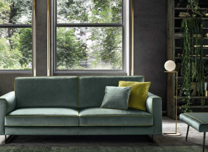 Italian sofa design luxury upholstered couch modern sofa 3-seater alfitalia new