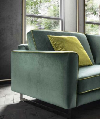 Italian sofa design luxury upholstered couch modern sofa 3-seater alfitalia new