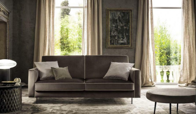 Italian sofa design luxury upholstered couch modern sofa 3-seater alfitalia new