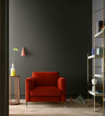 Design Lounge Club Relax Armchair Chair Upholstery TV Textile Red Luxury Fabric New