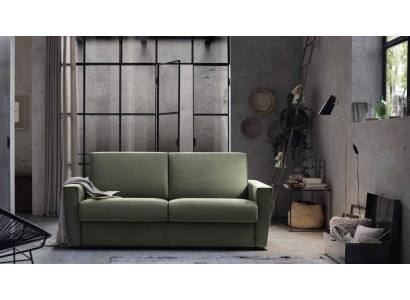 Furniture Living Room Design Green Textile Alfitalia Modern Design Luxury Sofa 2 Seater