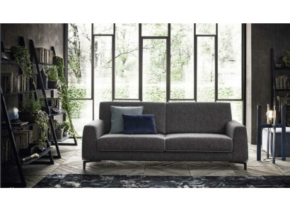 Design Gray Sofa 3-Seater Modern Fabric Couch Sofa Upholstered Sofas Luxury alfitalia