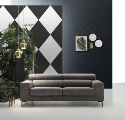 Modern 3-seater Sofa Room Furniture Gray Design Three-seater Couch Upholstered Sofa